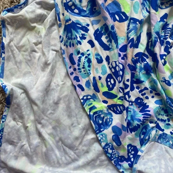 Lilly Pulitzer Strapless Maxi Dress in Blue and Green - Picture 9 of 9